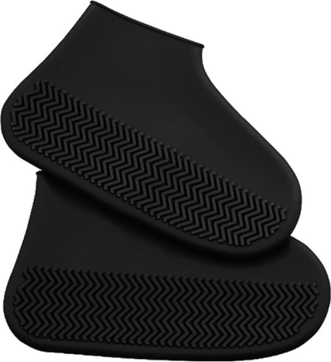 Regen overschoen / Schoen beschermer - maat 41-45 - Zwart - Anti slip - Waterdicht - Unisex - Herbruikbaar - Bescherm uw schoenen