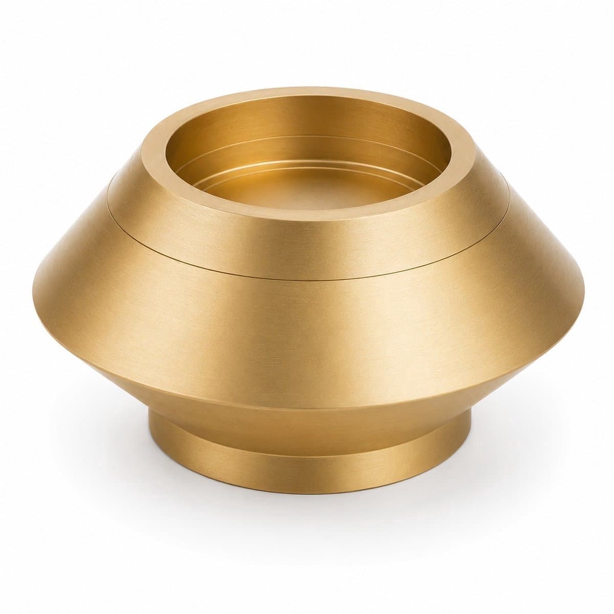 Mini urn - Waxinelichthouder - mat goudkleurig - Met waxinelichtje - Kaars