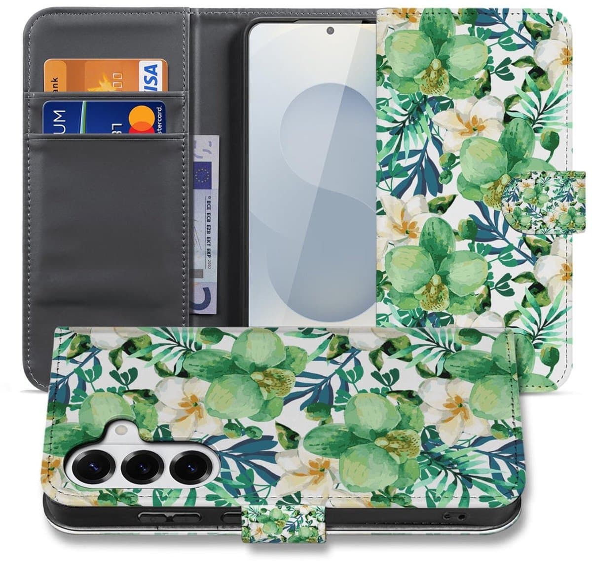Samsung Galaxy S26 Book Case Orchidee Groen