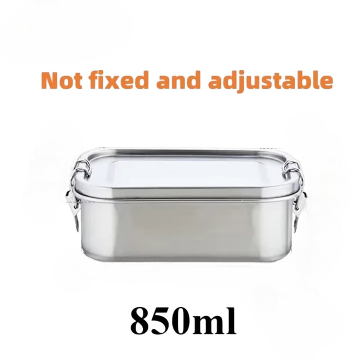 Roestvrijstalen Lunchbox – Lekvrije Lunchbox voor Kinderen & Volwassenen, Meal Prep Voedselcontainer, Vaatwasser- en Vriezerbestendig - 850 ml, 1 stuk