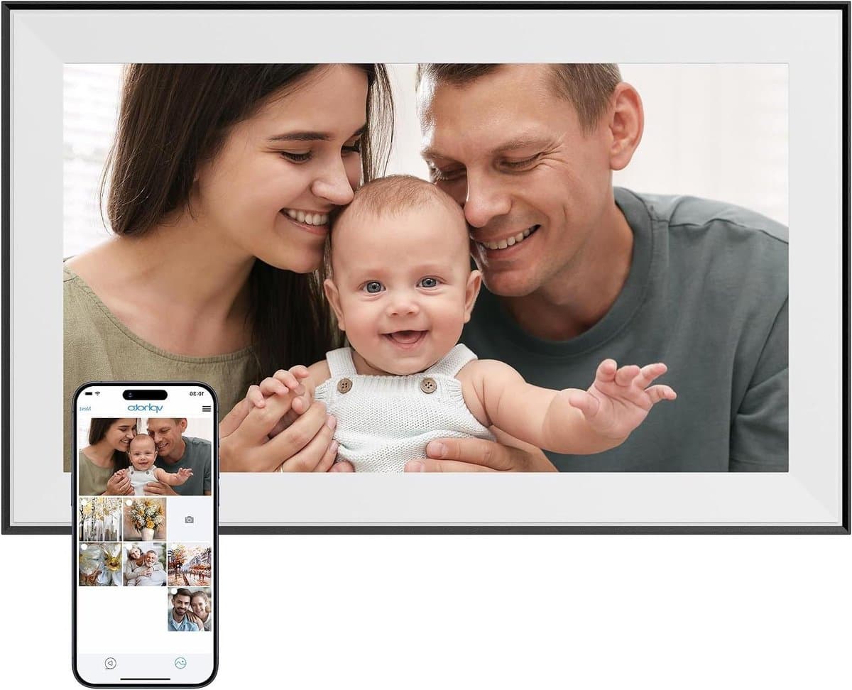Digitale Fotolijst - WiFi Album - Familie Momenten - Direct Delen - 15.6 Inch - Zwart