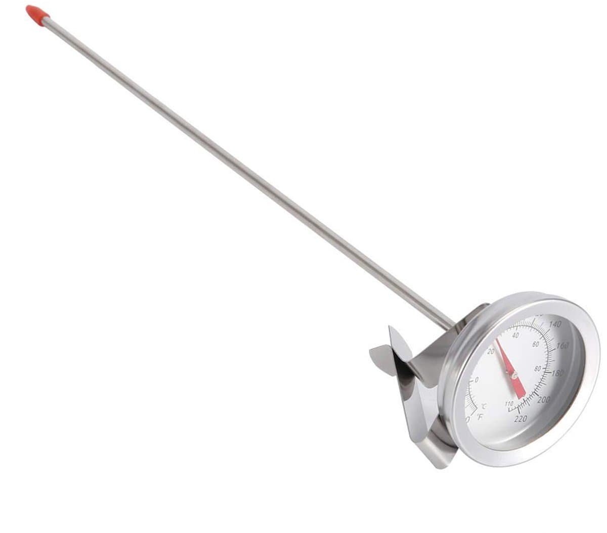 Thermometer 12 inch Metalen Lange Sonde Dial Thermometer met Clip voor Home Brew Bier Wijn Koken