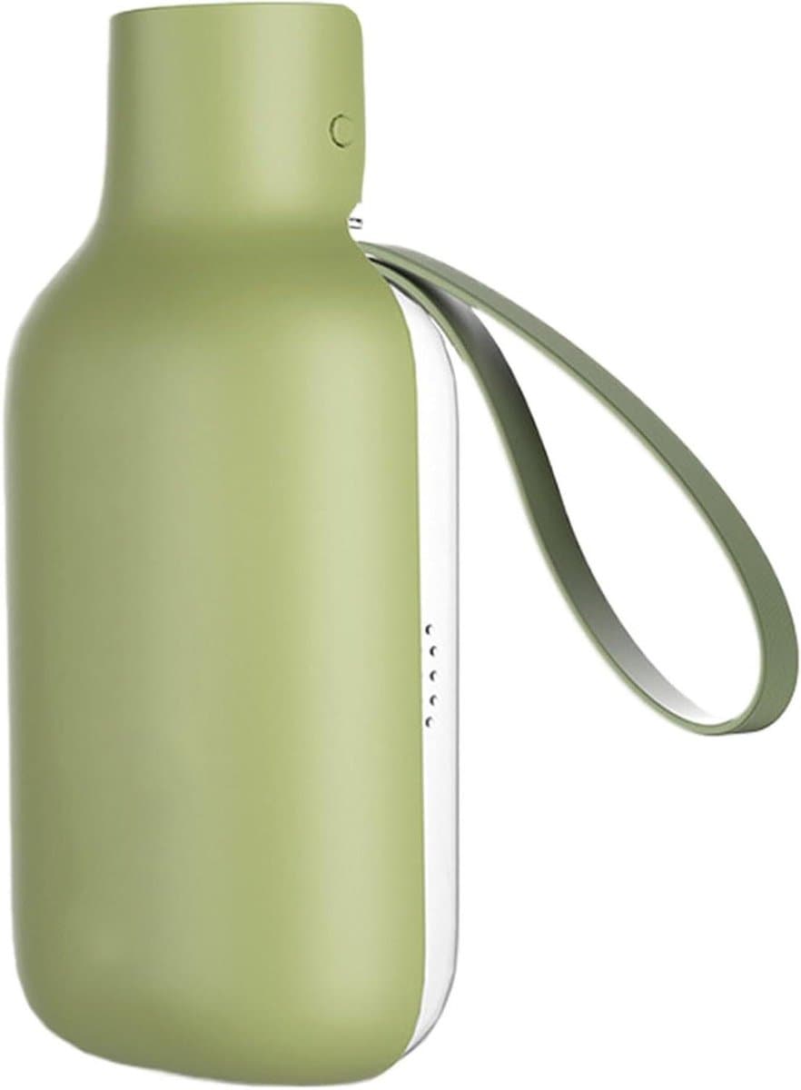 Honden Drinkfles - Reisfles Dier - Buitenactiviteiten Hydratatie - Lekvrij Compartiment - 550 ml - Legergroen