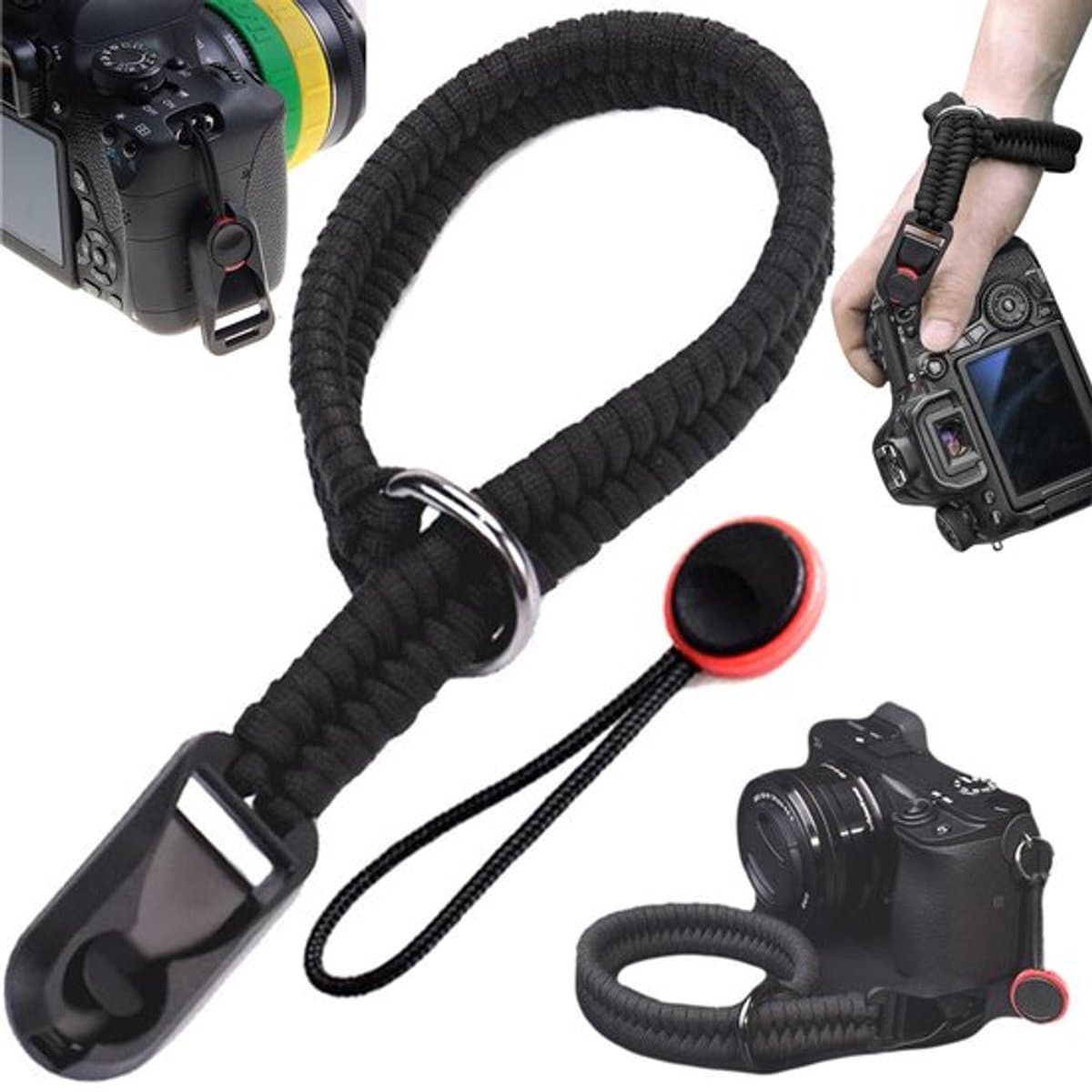 Camerapolsband Verstelbaar - Camera Riem - Camera Polsband - Totale Lengte 40 cm - Hoogwaardige Kwaliteit - Geschikt voor Diverse Camera's - Camerariem