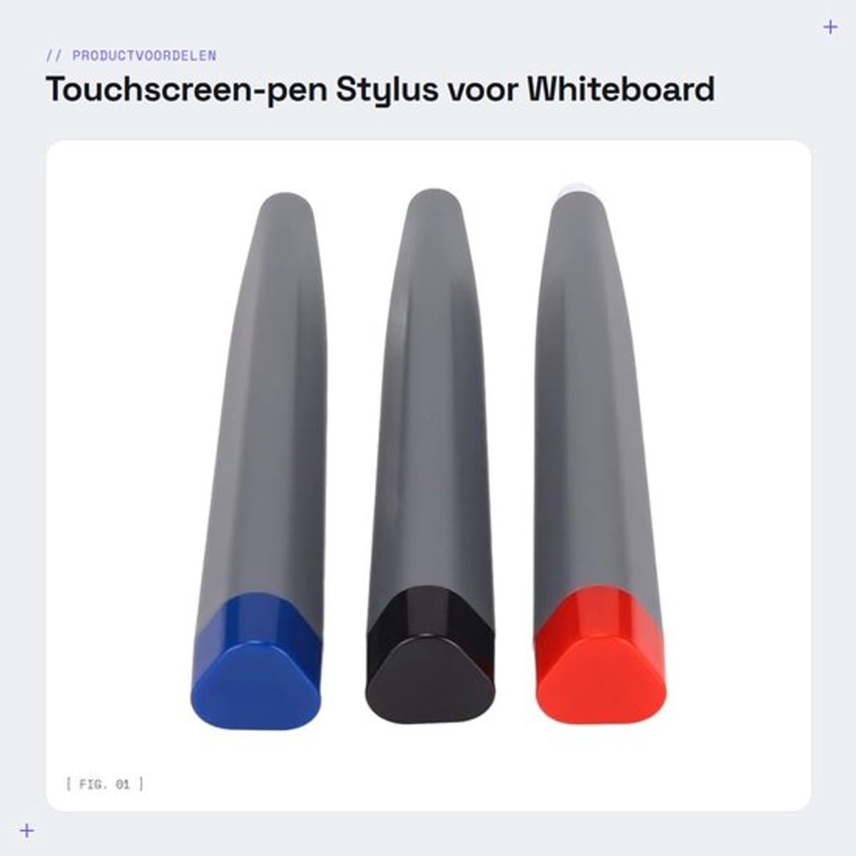 Touchscreen-pen - Stylus voor Whiteboard - Duurzaam en Lichtgewicht - Geschikt voor Interactieve Tablets - Perfect voor Onderwijs - Ideaa...