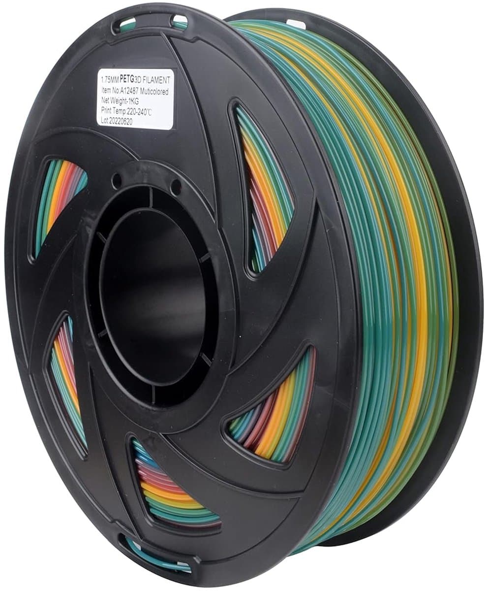 3D printer filament 1.8mm - PETG multicolor - 1kg - ideaal voor kleurrijke prints - ShopVlot