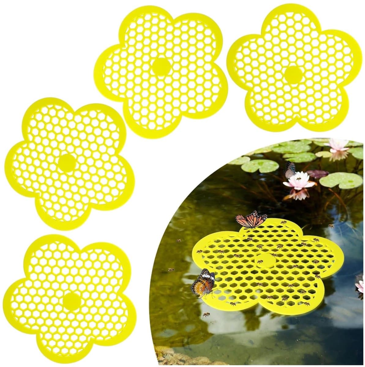 Dailygoods - Bijeninsecten Drinkbekers - 4 Stuks Bijenwaterstation voor Tuin