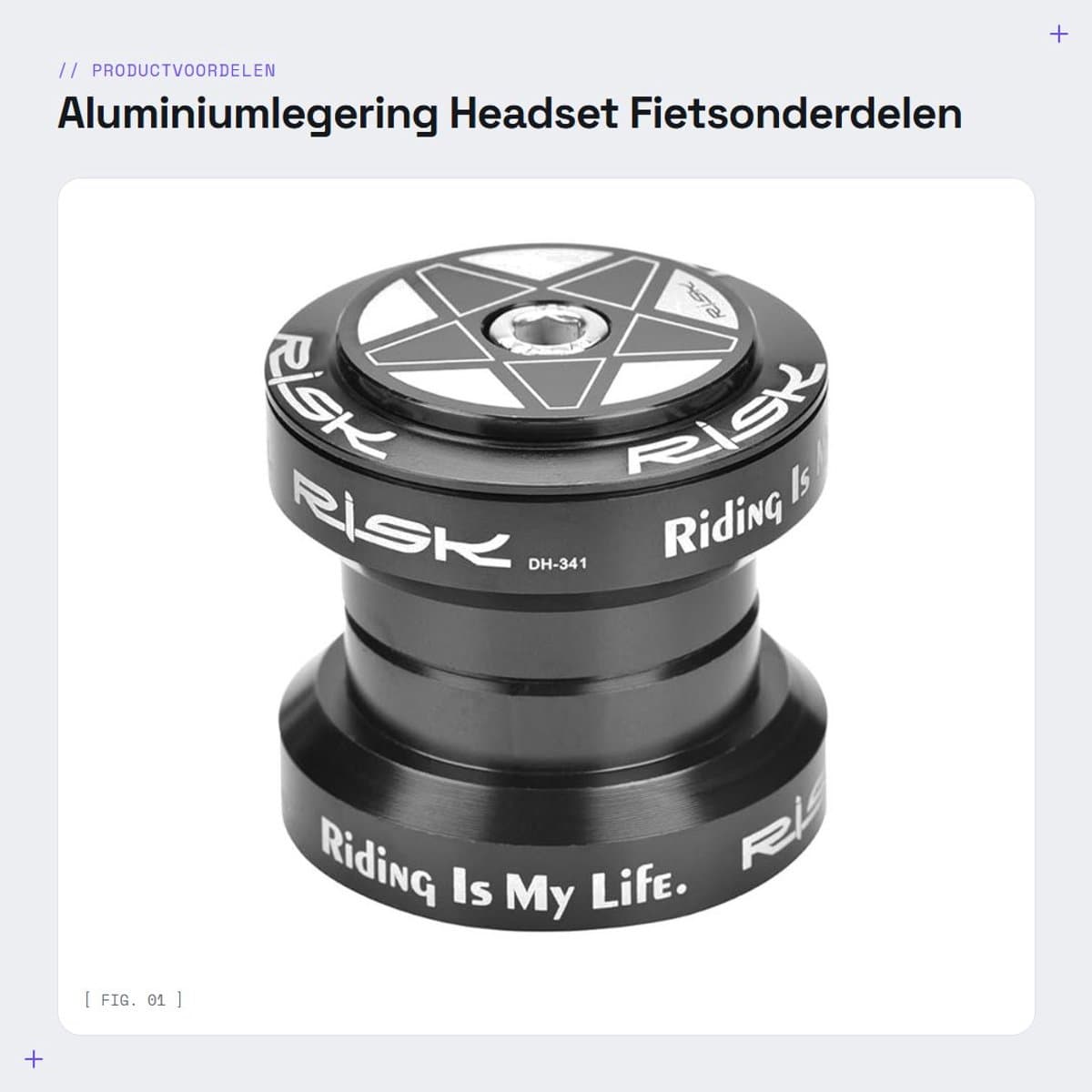 Dailygoods - Aluminiumlegering Headset - Fietsonderdelen - Eenvoudige installatie - Zwart of Rood - Hoofdbeschermer - Geschikt voor 28.6mm Steerer Vork