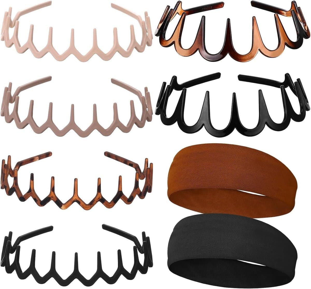 Flexibele Haarband Set voor Vrouwen en Heren, Ideaal voor Sport, Gezichtsreiniging en Dagelijkse Styling, Verkrijgbaar in Diverse Kleuren