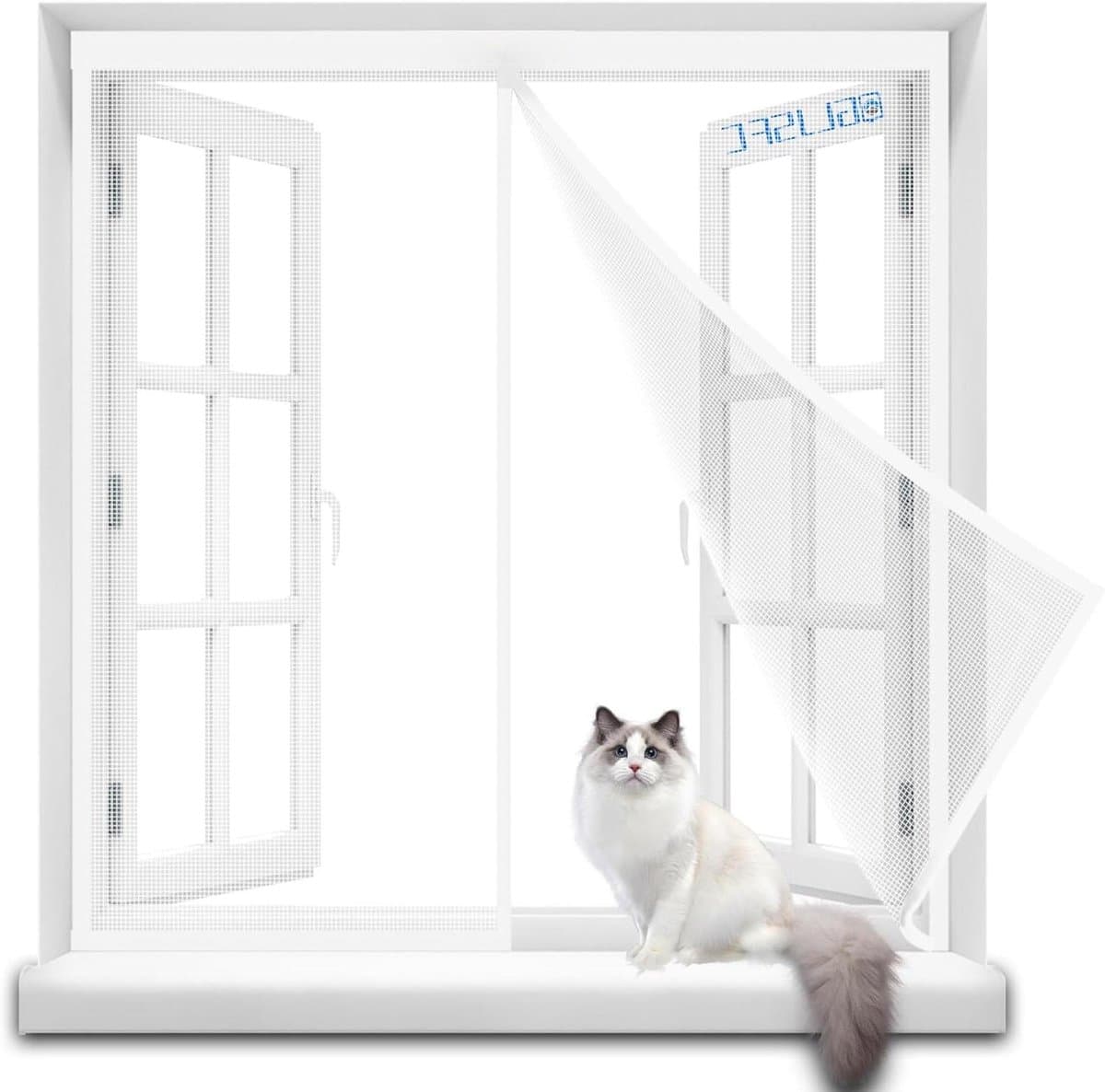 Magnetisch Hor - Insectenwering - Buitenlucht Binnen - Volledig Frame - 135x170cm - Wit