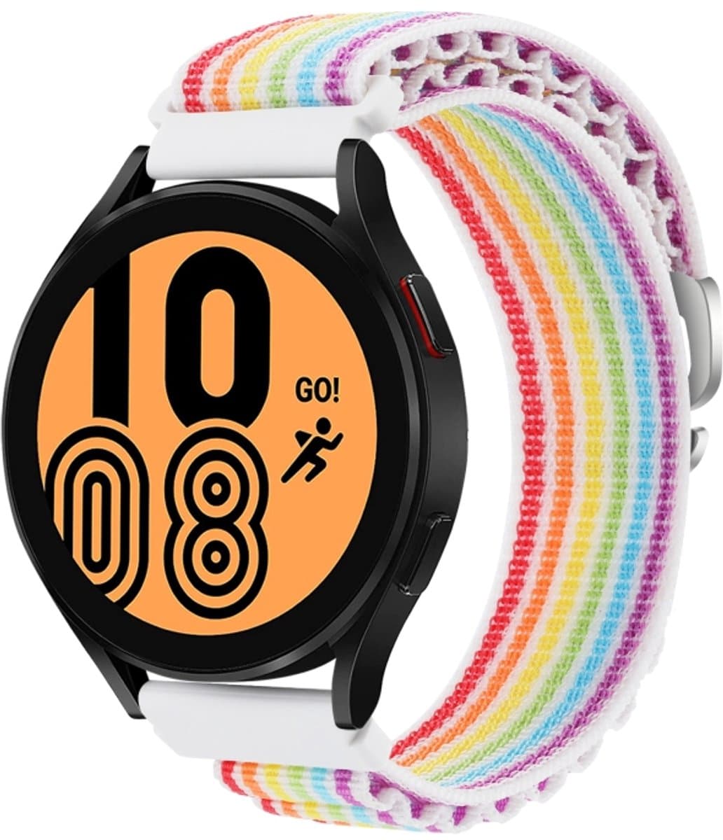 Voor Garmin Forerunner 255S / Venu 2S universele nylon horlogeband (kleurrijk)