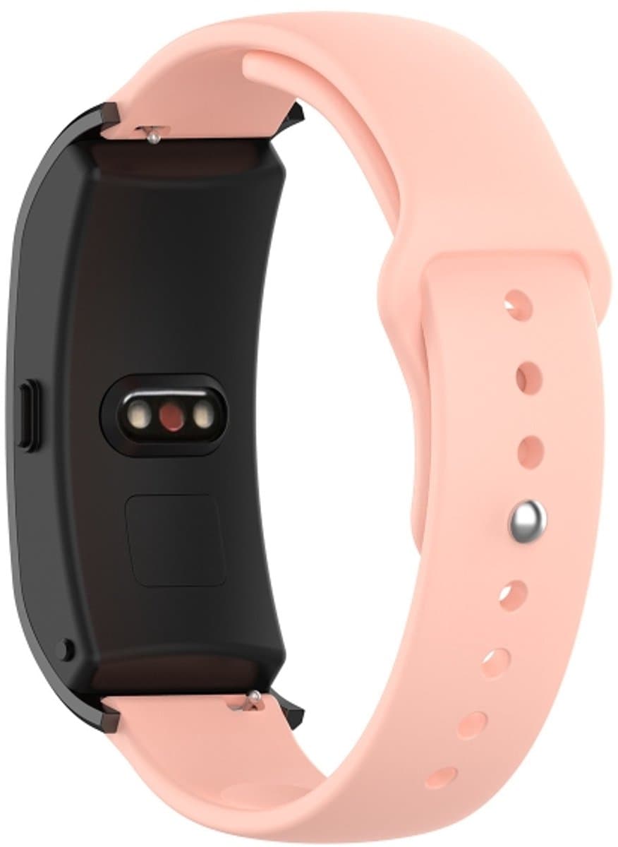 Voor Garmin Vivomove 3s / 4s 18 mm SLR Fashion siliconen band, maat: groot formaat (lichtroze)