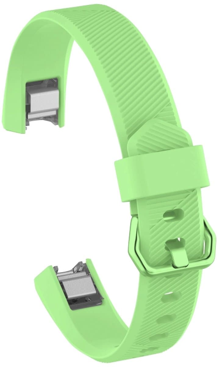 Siliconen polsband in effen kleur voor FITBIT Alta / HR, maat: L (cyaan)