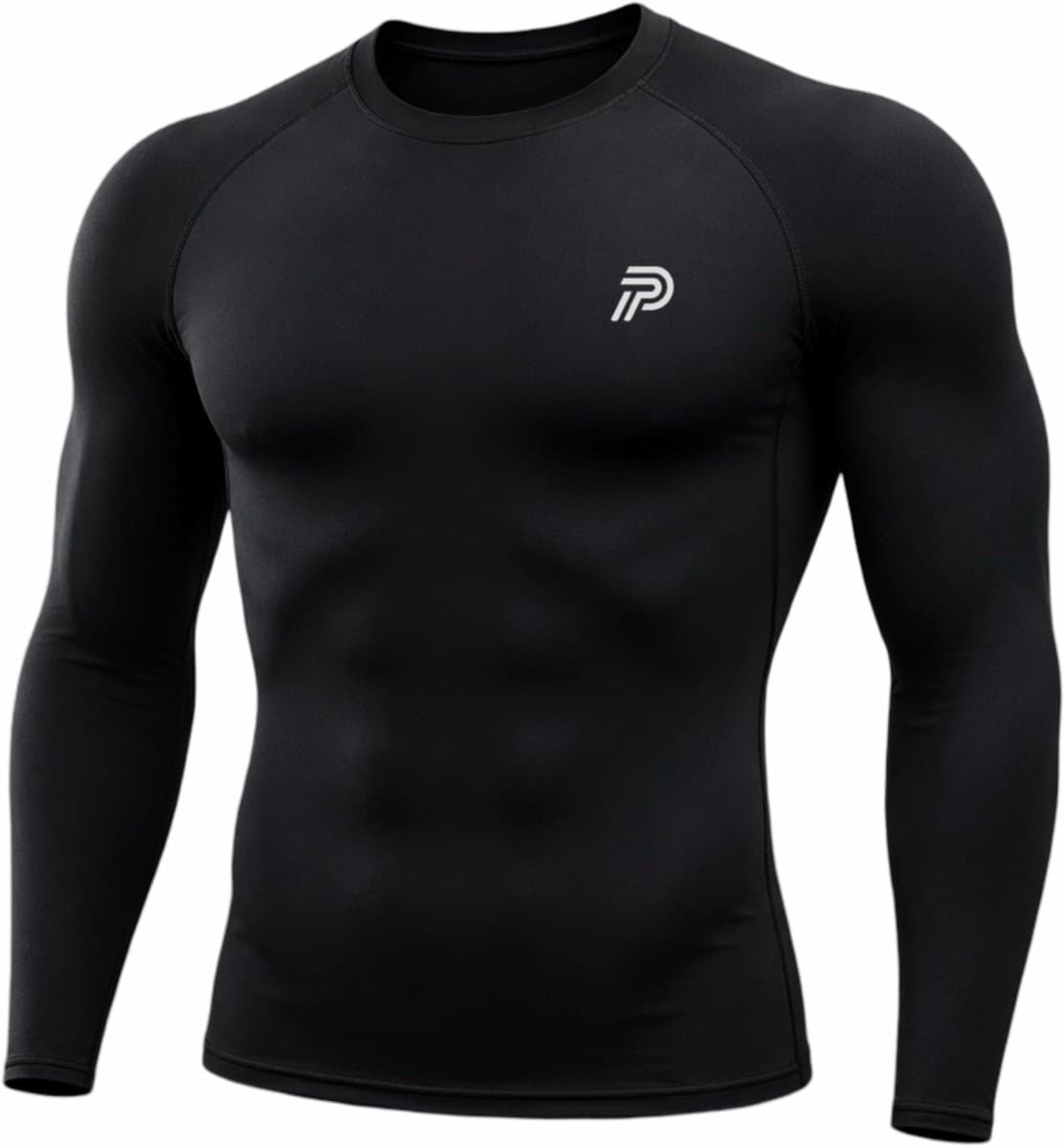 PROFORM Compressieshirt Heren – Sportshirt Lange Mouw – Thermoshirt Fitness, Voetbal & Hardlopen – Zwart – Maat M