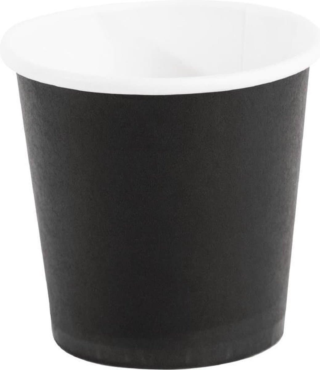 Fiesta Kartonnen Espressobekers 12cl - Zwart ( 50 Stuks )