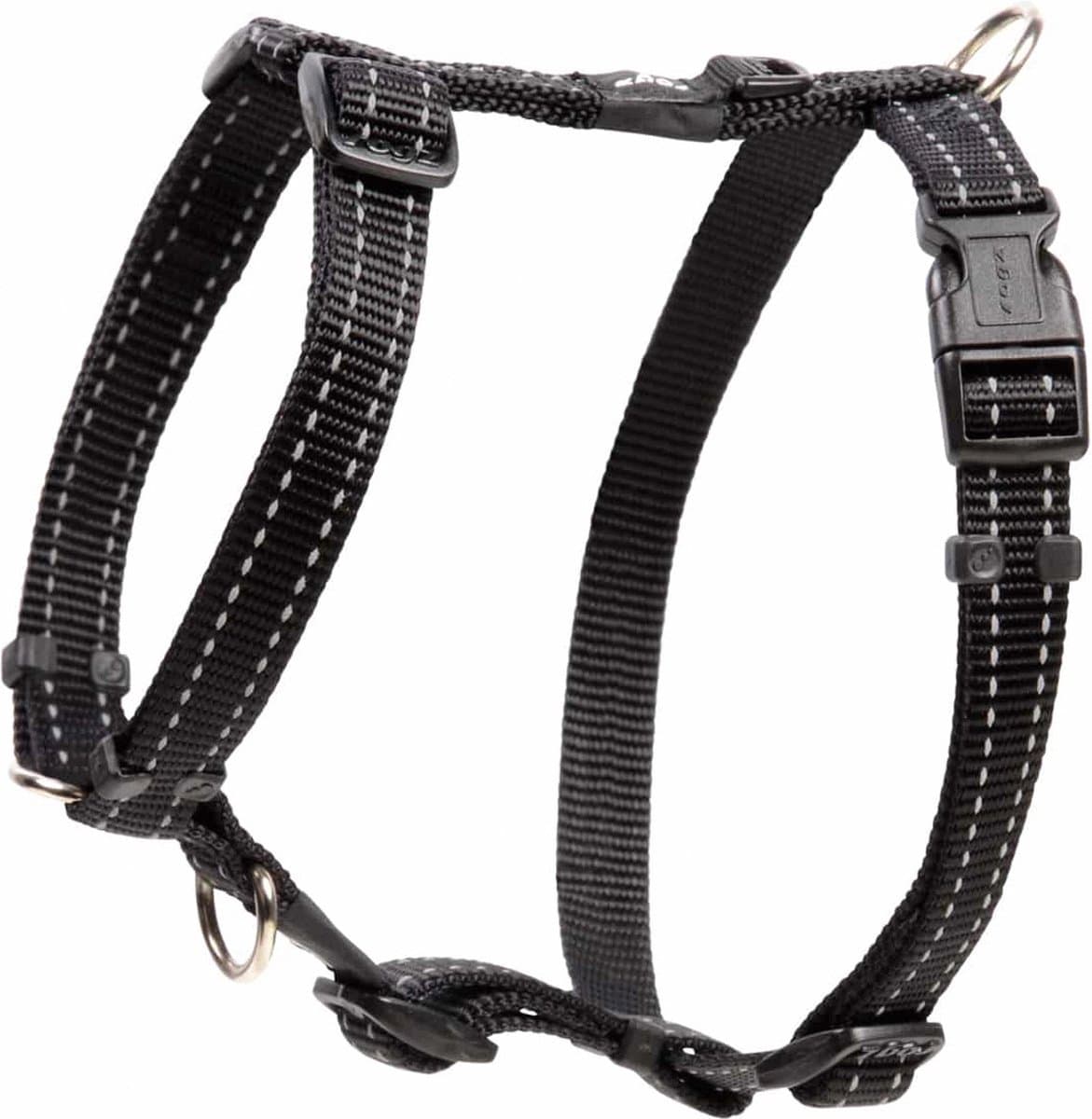 Rogz Utility Tuig Zwart - Hondenharnas - M 32-52x1.6 Cm