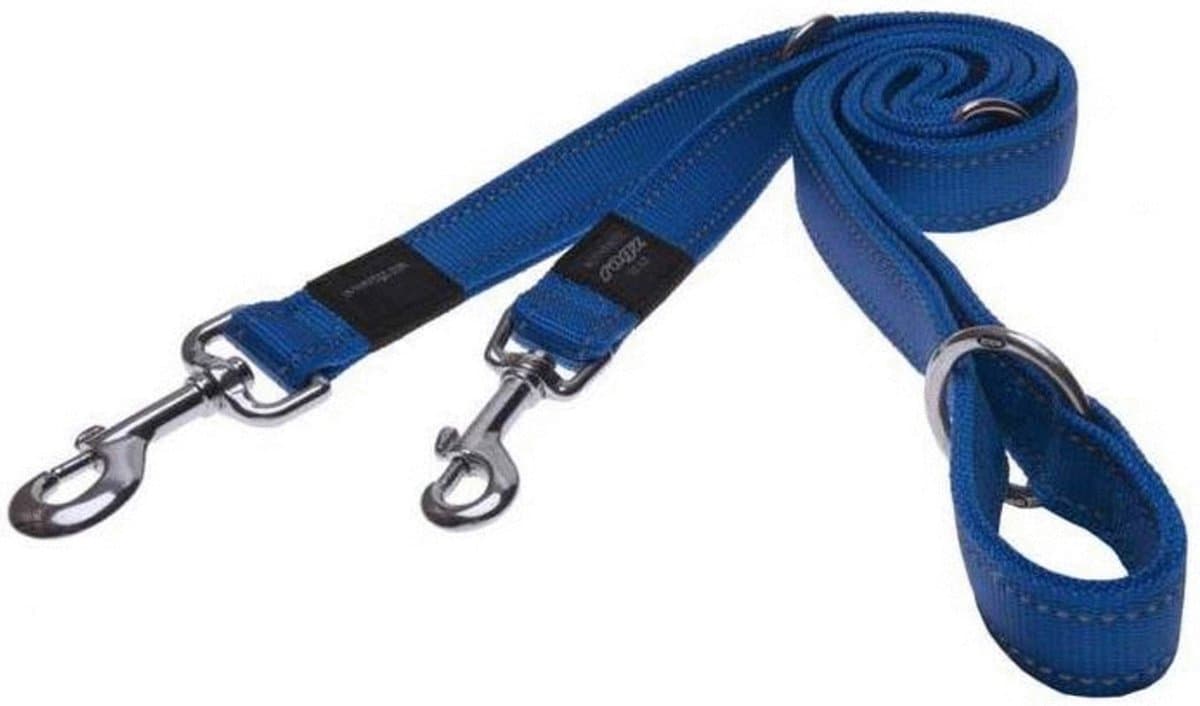 Rogz Utility Multilijn - Hondenriem - 200x1.1 cm Blauw S