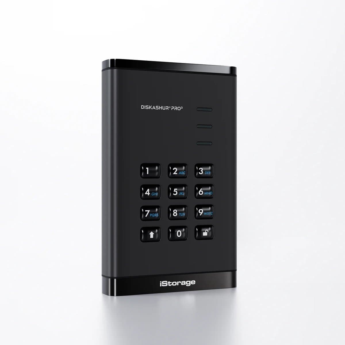 iStorage diskAshur PRO3 SSD – externe Solid State Drive – 8TB – USB – 256-bit – Zwart