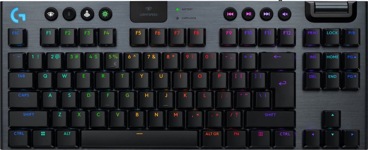 Logitech G915 X Lightspeed TKL Wireless Gaming Toetsenbord Zwart Qwerty