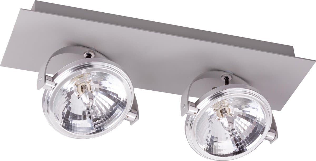 Modern Tweevoudig Opbouwarmatuur Aluminium - 2x G53 Max. 50W - Incl. Trafo Excl. Lichtbronnen