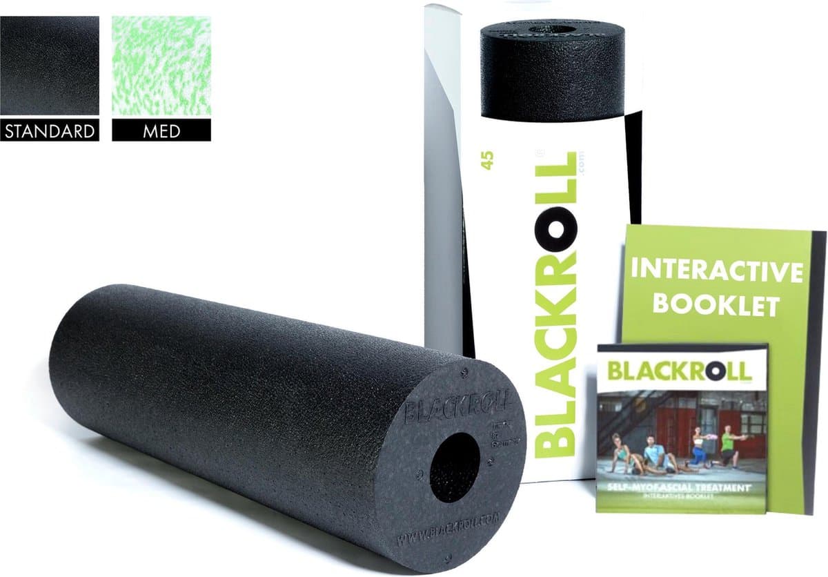 BLACKROLL® STANDARD 45 Fascia-rol 45x15 cm - XL Foamroller voor Rug, Benen & Herstel - Massage Roller - Triggerpointbehandeling - Incl. Gratis App