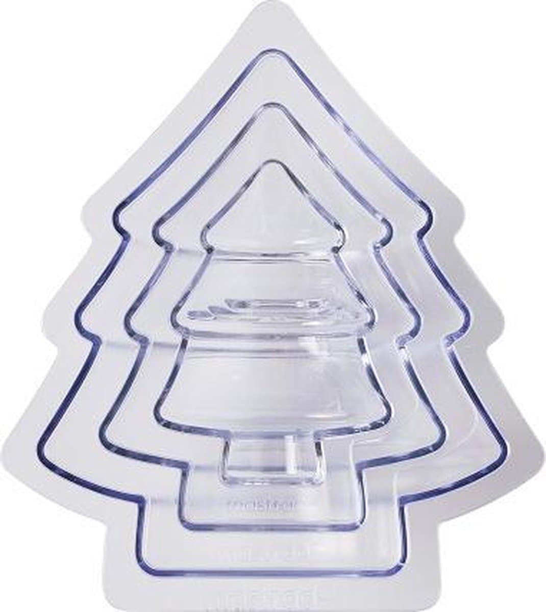 Chocolade Mal - Kerstboom - Set van 3 - Mastrad