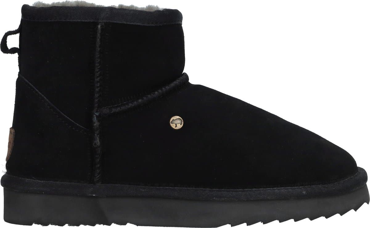 Warmbat Wallaby Suede Boot Dames Laarzen - Zwart