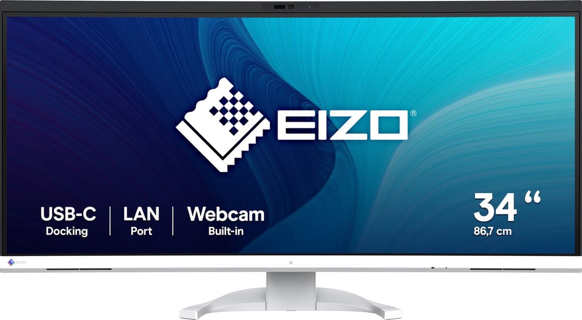 EIZO FlexScan EV3450XC-WT computer monitor 86,6 cm (34.1") 3440 x 1440 Pixels UltraWide Quad HD LCD Wit