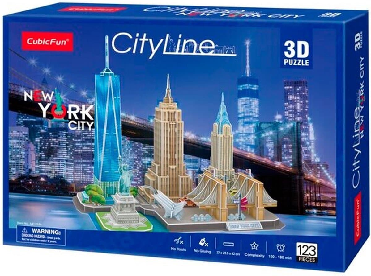 Cubic Fun Puzzel City Line New York 3D