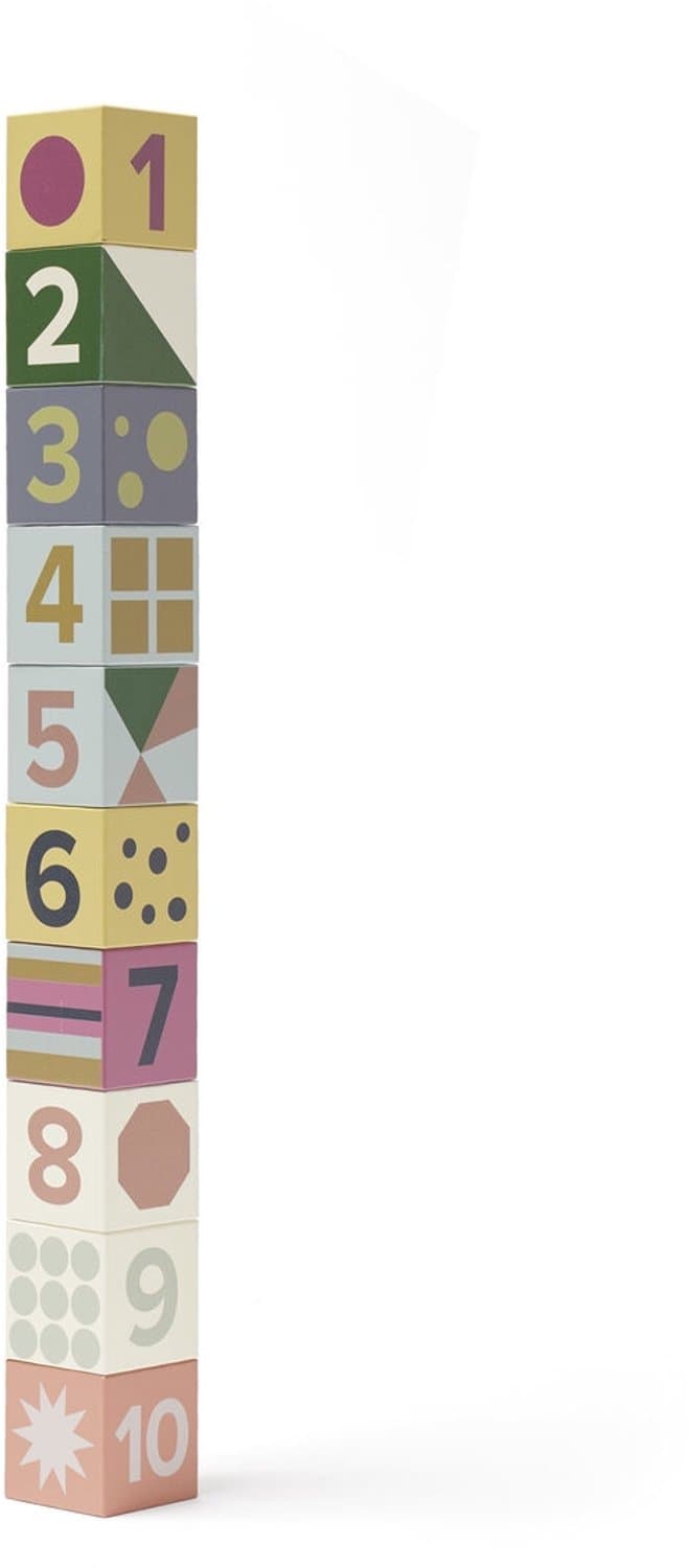 Kids Concept - Cubes Wood - Edvin 10 pcs (1000467)