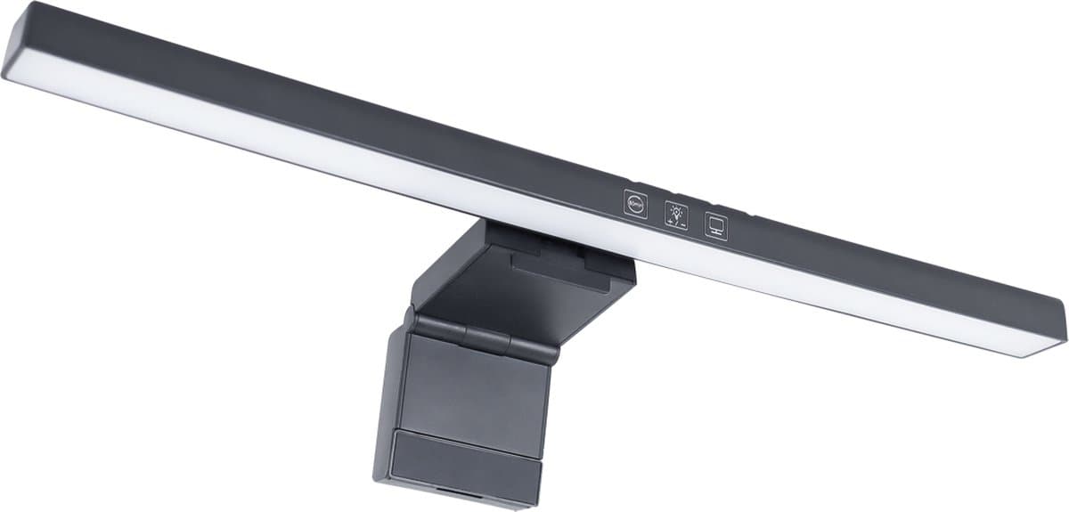 LED Monitor lamp - Bureaulamp met klem - Dimbaar - USB - ZWART - Aangepast kleurlicht CCT - 3000K-4000K-6000K