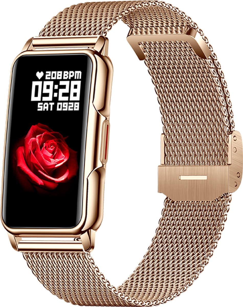 Kiraal Livery - Schitterende Activity Tracker - Stijlvol - Android & iOS - RVS - Goud