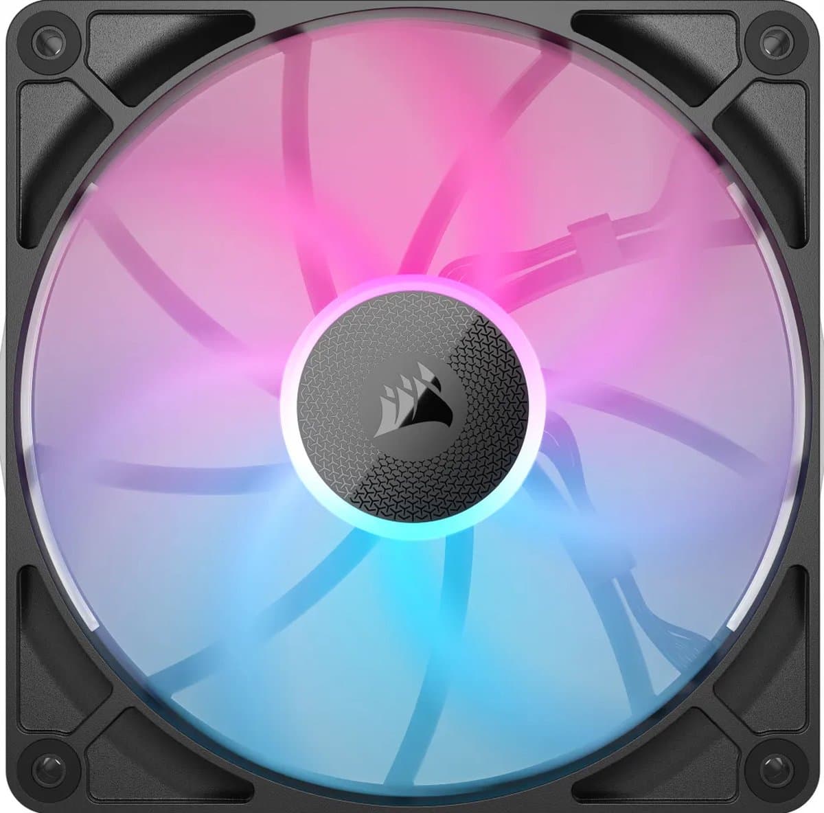 Corsair iCUE LINK RX140 RGB - behuizingsventilator - 140 mm - 95,7 CFM - 300 - 1700 RPM - 10 - 36 dBA - Zero RPM-modus - iCUE LINK-systeemhub - zwart