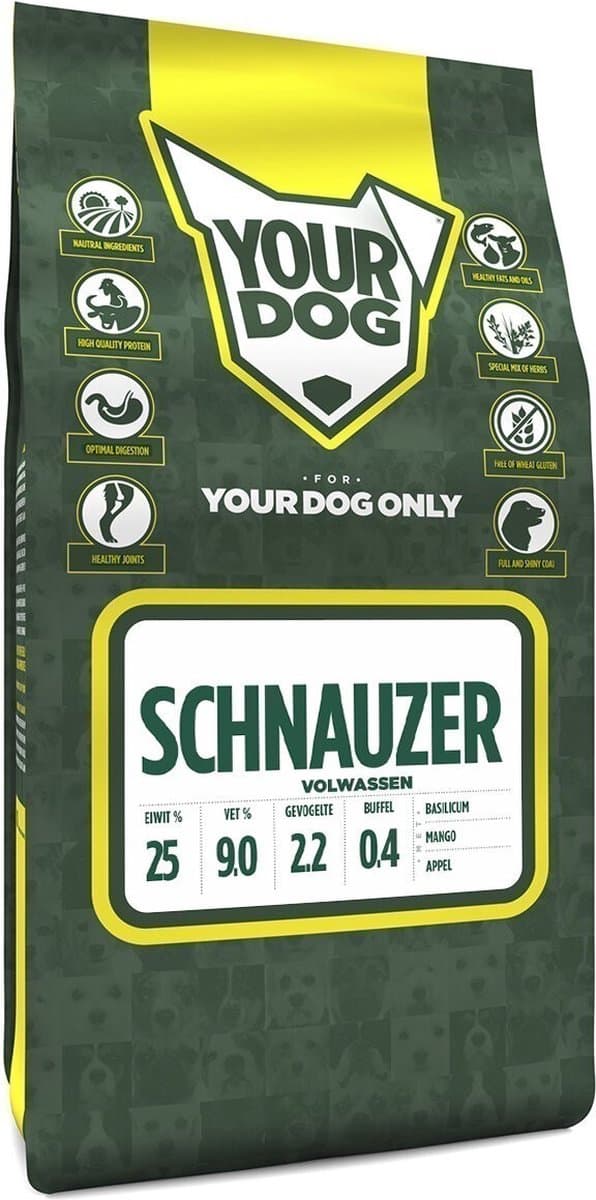 Yourdog Schnauzer - Hondenbrokken - Volwassen - 6 kg