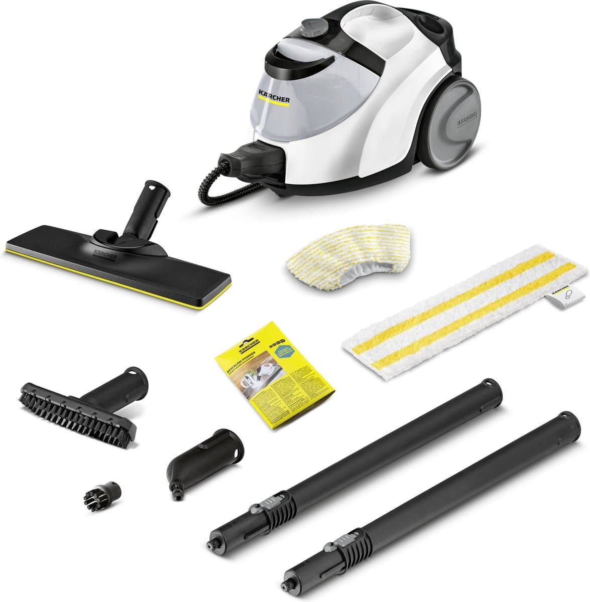 Kärcher SC 5 EasyFix Iron Plug Stoomreiniger - VapoHydro functie - 4.2 bar - 2250 W - Oppervlakteprestatie 150 m² - Reservoir 1,5 + 0,5 l - Continue vulbaar