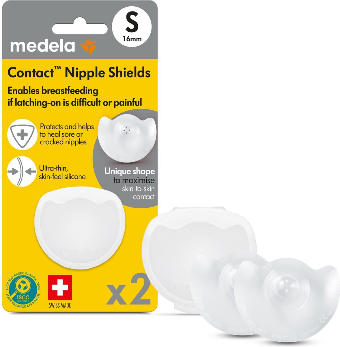 Medela Contact Tepelhoedjes Maat S - 16 mm - 2 stuks