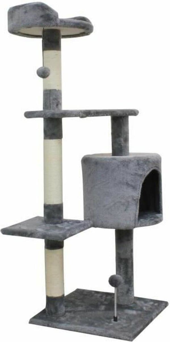 Krabpaal voor Katten Jasper 40 x 40 x 114 cm Grijs