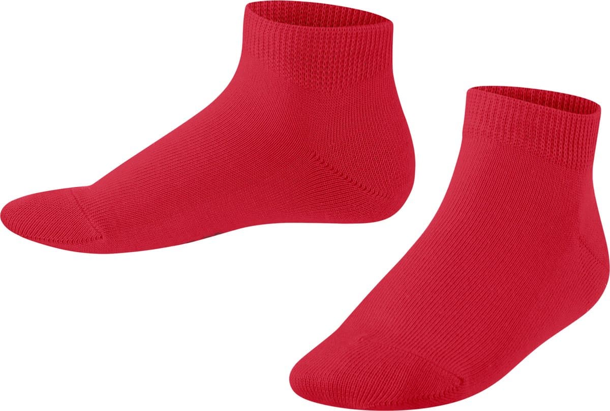 FALKE Family duurzaam katoen sneakersokken kinderen rood - Maat 23-26