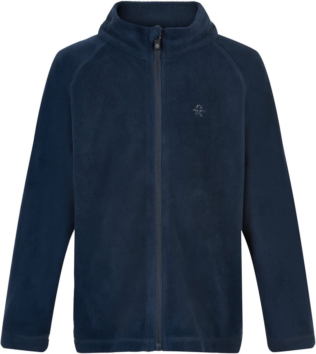 Color Kids - Fleece jas voor kinderen - Gerecycled - Total Eclipse - maat 116cm