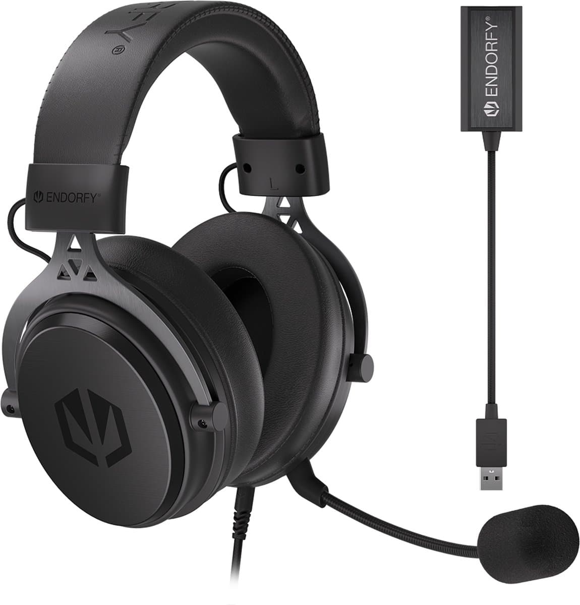 ENDORFY VIRO Plus USB Headset Bedraad Hoofdband Muziek/Voor elke dag Zwart