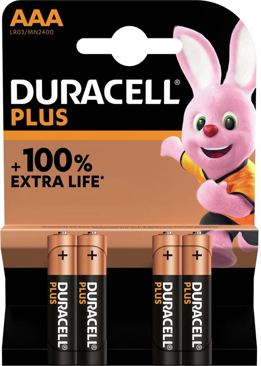Duracell Alkaline Plus AAA 4ce