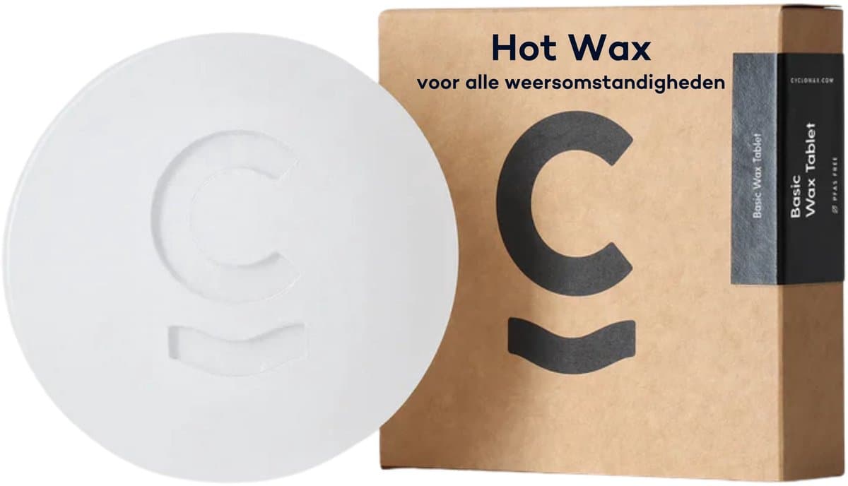 Cyclowax kettingwax voor fietskettingen - Basic Wax Tablet zonder PFAS - Perfecte fietsketting reiniger voor alle weersomstandigheden en rijstijlen