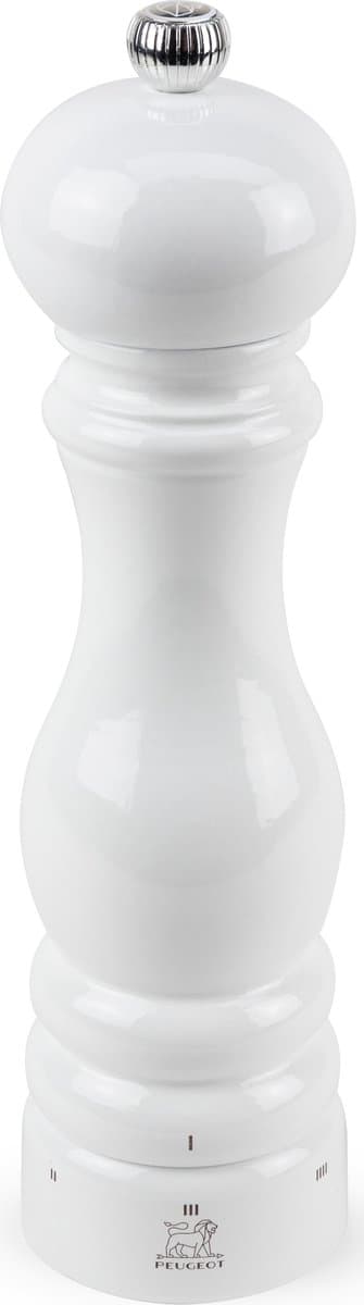 Peugeot handmatige zoutmolen - Hout, u'Select, witte glans, 22 cm