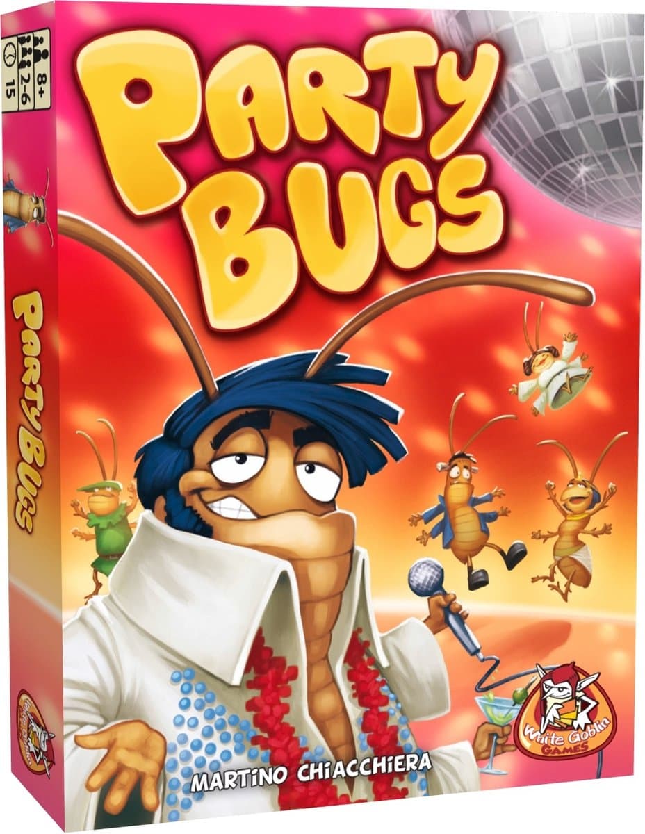 White Goblin Games - Party Bugs - Kaartspel - 2 tot 6 spelers - 15 minuten - Vanaf 8 jaar