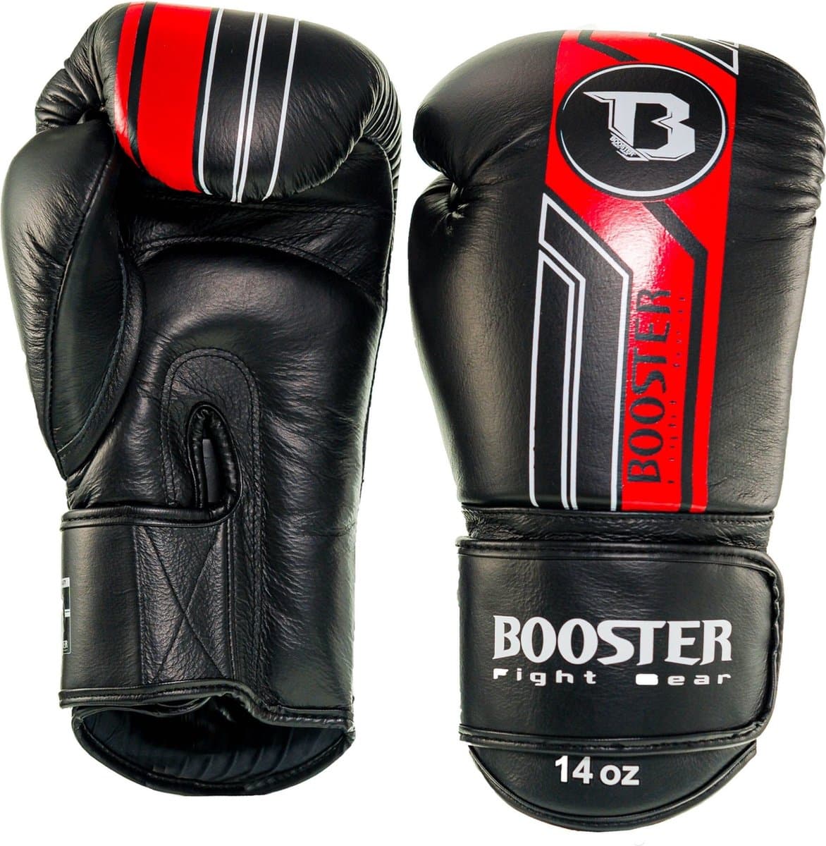 Booster Bokshandschoenen - BGL V9 - Zwart/Rood - 12 oz