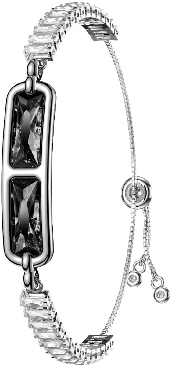 Elegante Smart Bracelet Fitness Tracker met Hartslag- en Slaapmonitoring - Zwarte Diamant & Witte Diamant