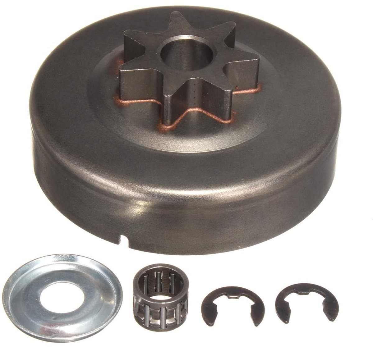 Dailygoody - Clutch Drum Sprocket Kit - 3/8 7T - Hoogwaardige kwaliteit - Geschikt voor Stihl 029 039 MS290 MS310 MS390 - Inclusief accessoires - Eenv..
