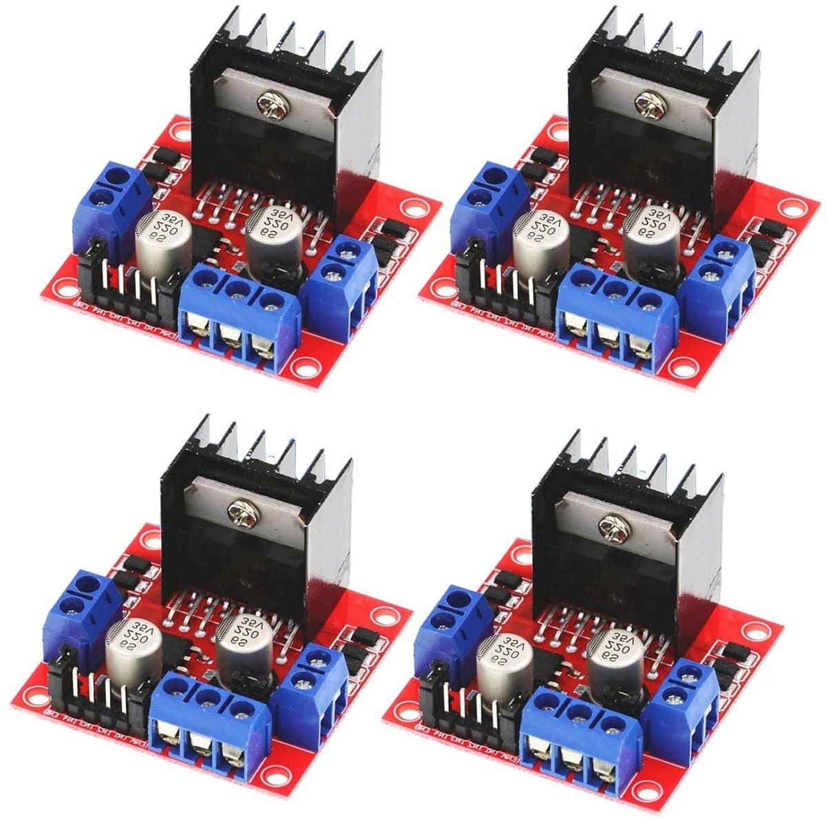 4-delige Motor Driver Controller Board Module voor DC en Stepper Motoren met H-brug voor Arduino