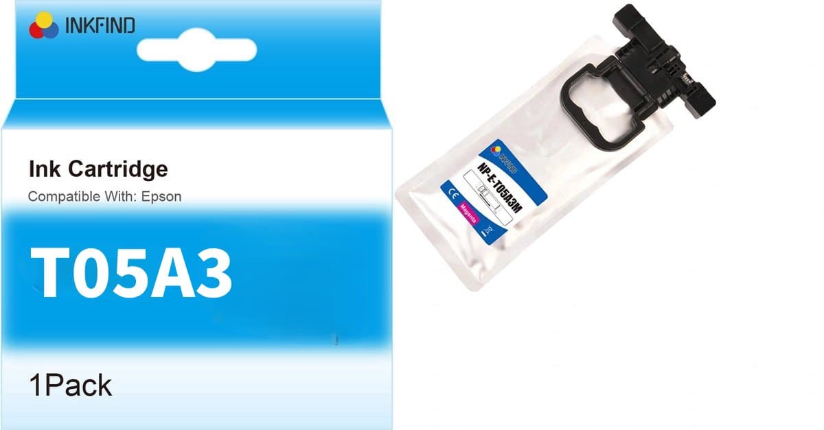 INKFIND T05A Magenta Inktcartridge compatibel met Epson T05A (T05AM) Extra Hoge Capaciteit - 1-pack Magenta*1