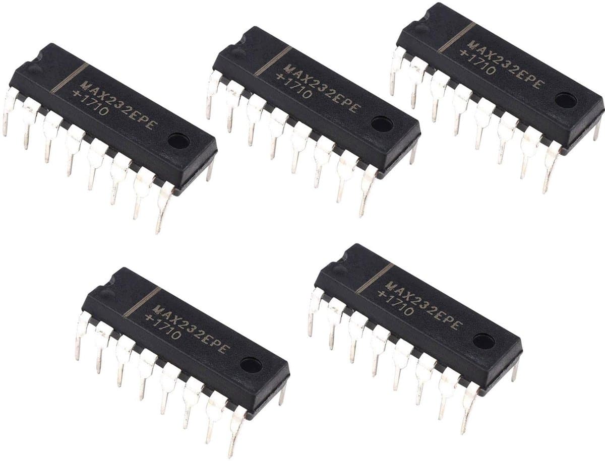 Allecto - IC chipset - MAX232 IC chip - ESD-bescherming - 5 stuks - Elektronische componenten - Geschikt voor laagspanning - Compact formaat